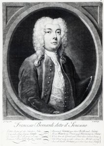 Francesco Bernardi Senesino, graveret af Elisha Kirkall